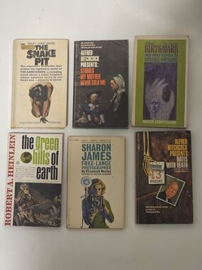 1960s MCM Vintage Paperback Book Lot - Thriller Weird